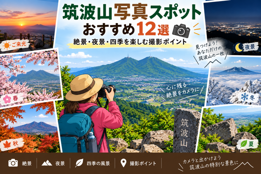 筑波山の写真スポットおすすめ12選｜絶景・夜景・四季の撮影ポイント
